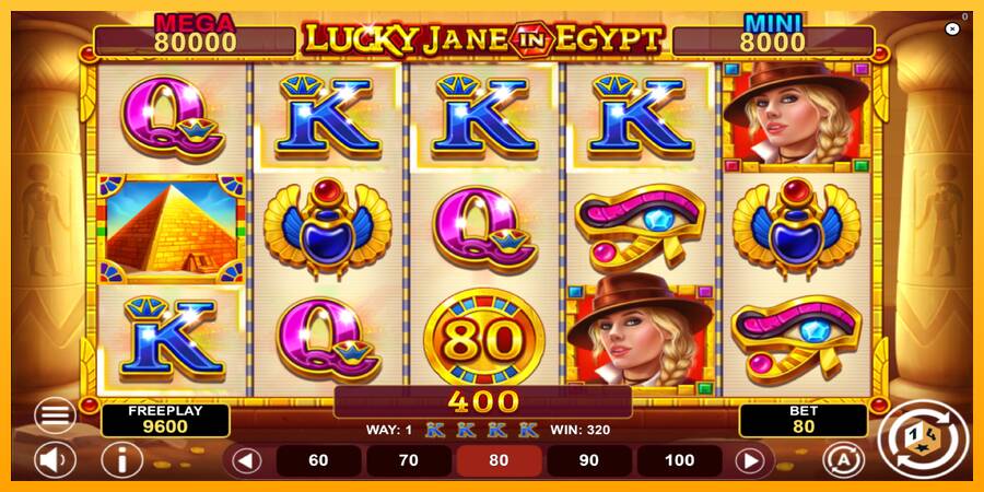 Lucky Jane in Egypt Hold & Win machine à sous pour de largent, image 3