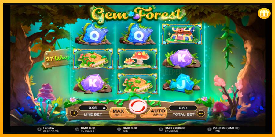 Gem Forest machine à sous pour de largent, image 1