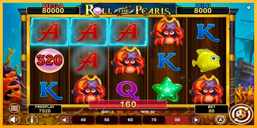 Roll The Pearls Hold & Win machine à sous pour de largent, image 4