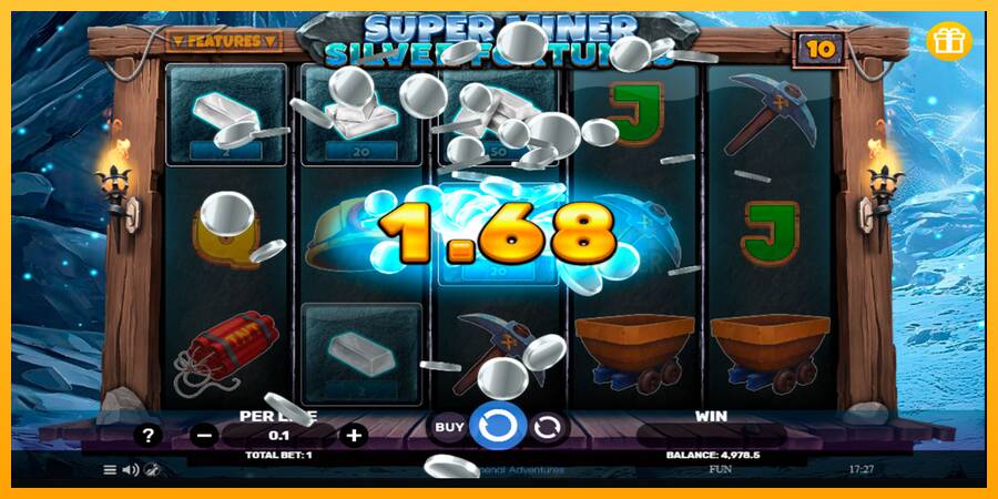 Super Miner Silver Fortunes machine à sous pour de largent, image 3