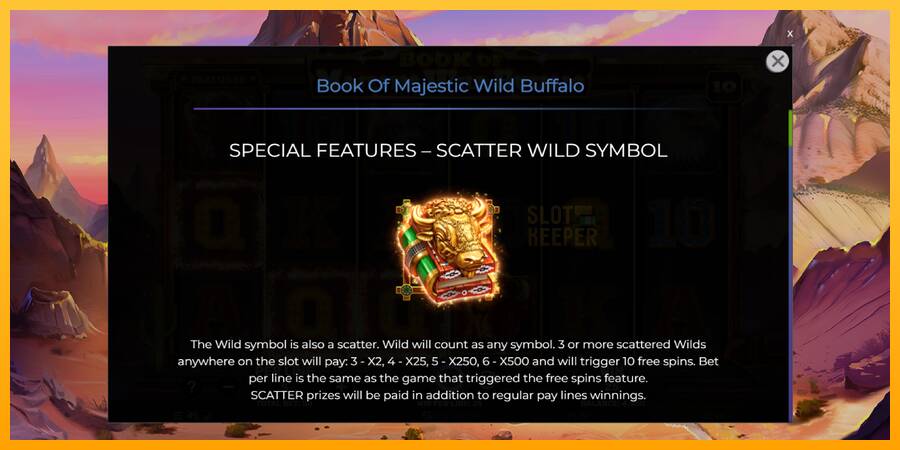 Book of Majestic Wild Buffalo machine à sous pour de largent, image 5