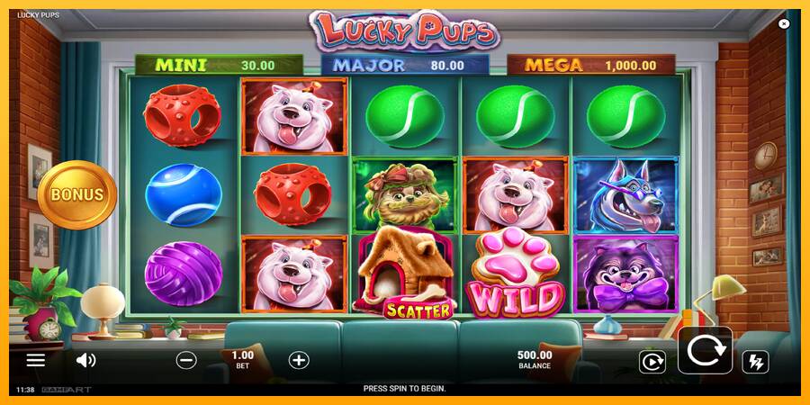 Lucky Pups machine à sous pour de largent, image 2