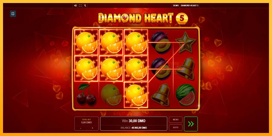 Diamond Heart 5 machine à sous pour de largent, image 3