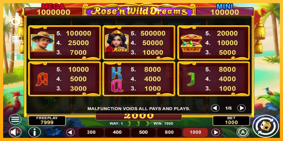 Rose’n Wild Dreams Hold & Win machine à sous pour de largent, image 4