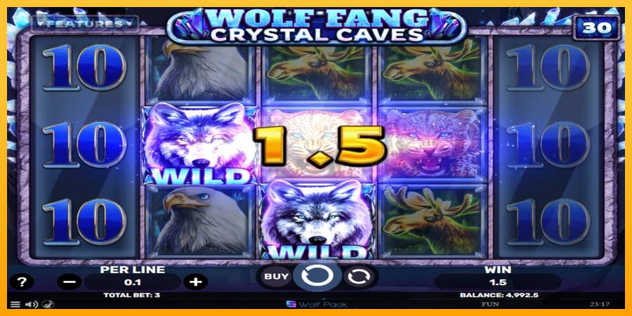 Wolf Fang - Crystal Caves machine à sous pour de largent, image 3