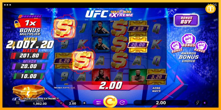 UFC Gold Blitz Extreme machine à sous pour de largent, image 3