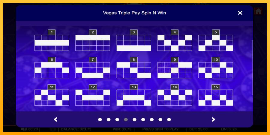 Vegas Triple Pay Spin n Win machine à sous pour de largent, image 5