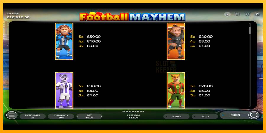 Football Mayhem machine à sous pour de largent, image 5