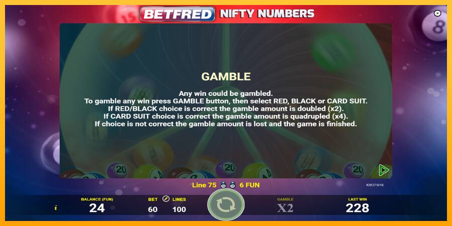 Betfred Nifty Numbers machine à sous pour de largent, image 6