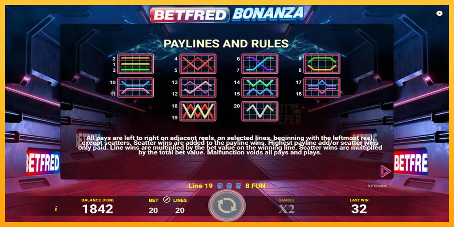 Betfred Bonanza machine à sous pour de largent, image 7