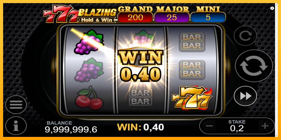 777 Blazing Hold & Win machine à sous pour de largent, image 2