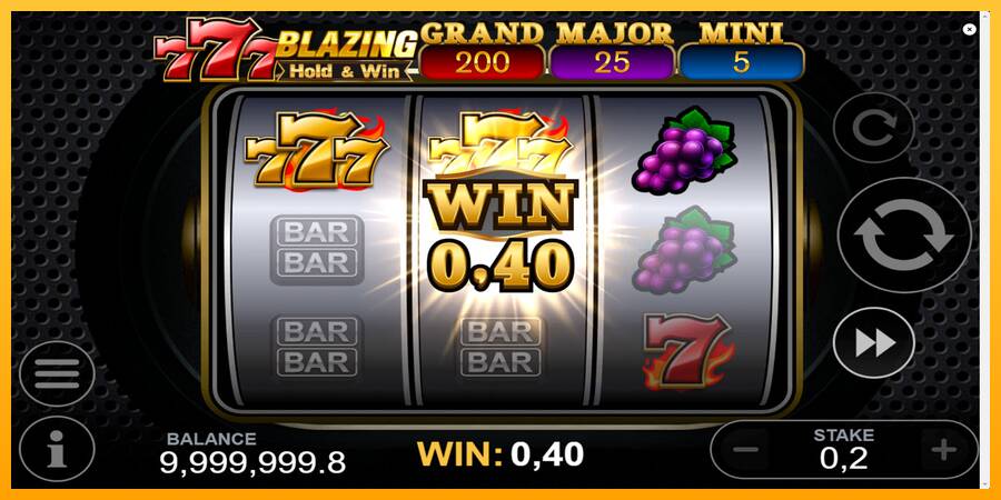 777 Blazing Hold & Win machine à sous pour de largent, image 3