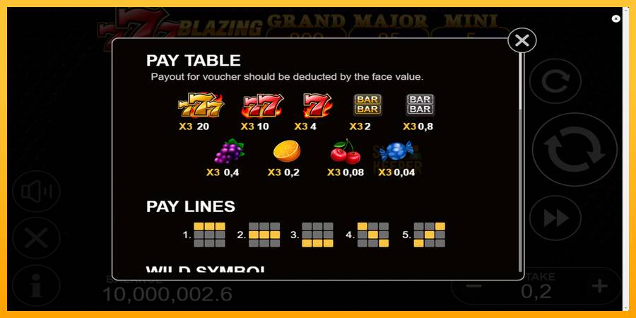 777 Blazing Hold & Win machine à sous pour de largent, image 7