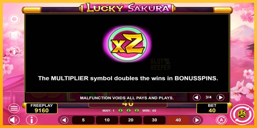 Lucky Sakura Win Spins machine à sous pour de largent, image 7