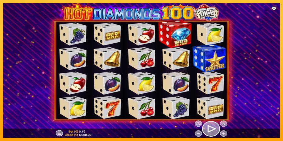 Hot Diamonds 100 Dice machine à sous pour de largent, image 1