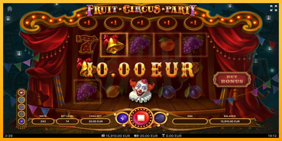 Fruit Circus Party machine à sous pour de largent, image 4