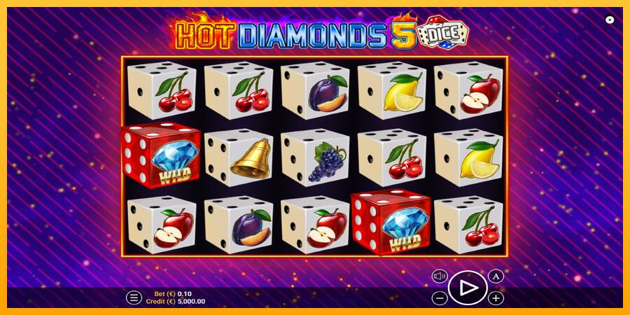 Hot Diamonds 5 Dice machine à sous pour de largent, image 1