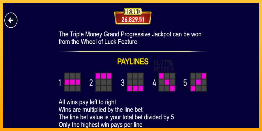 Triple Money Jackpot machine à sous pour de largent, image 7