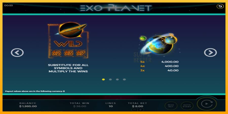 Exo Planet machine à sous pour de largent, image 4