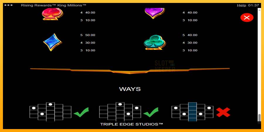 Rising Rewards King Millions machine à sous pour de largent, image 6