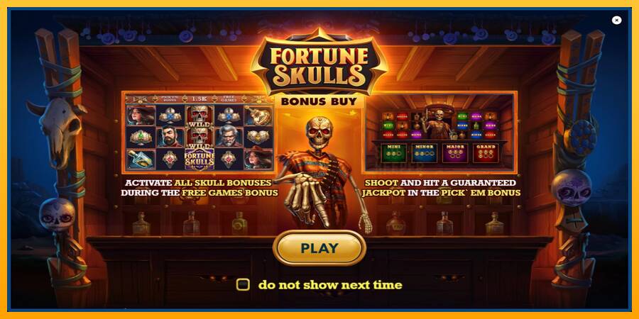 Fortune Skulls Bonus Buy machine à sous pour de largent, image 1