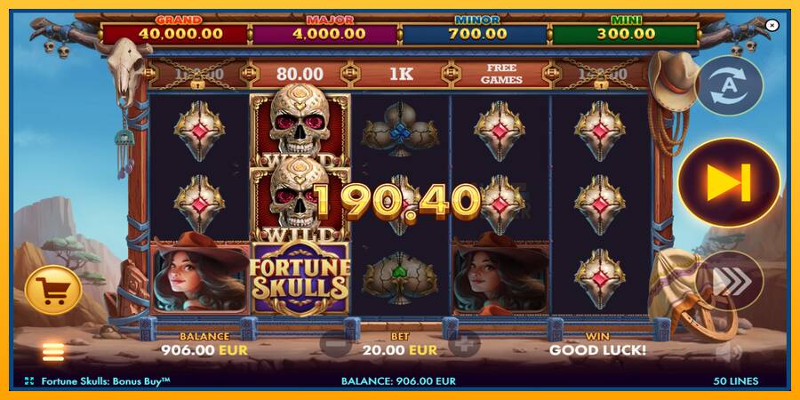 Fortune Skulls Bonus Buy machine à sous pour de largent, image 4