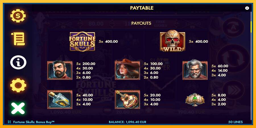 Fortune Skulls Bonus Buy machine à sous pour de largent, image 6