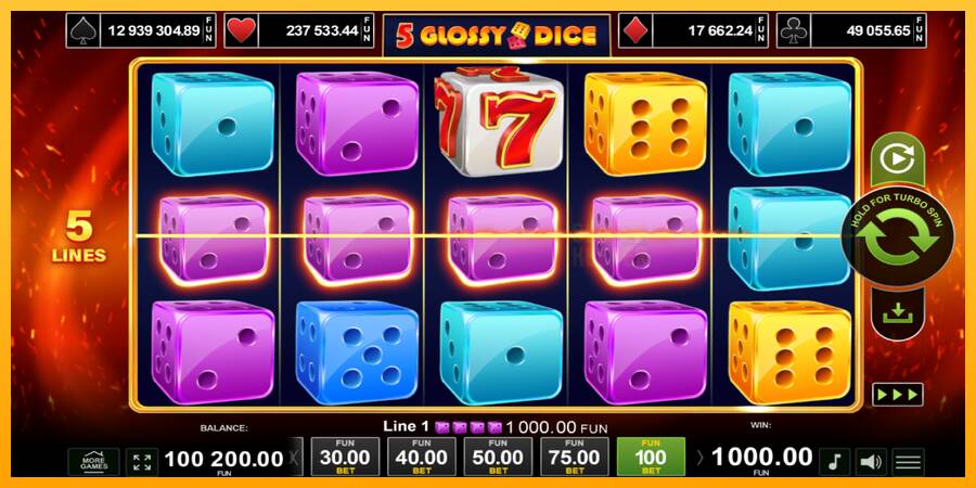 5 Glossy Dice machine à sous pour de largent, image 3