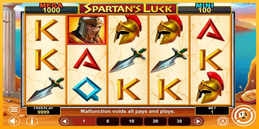 Spartans Luck Hold & Win machine à sous pour de largent, image 2