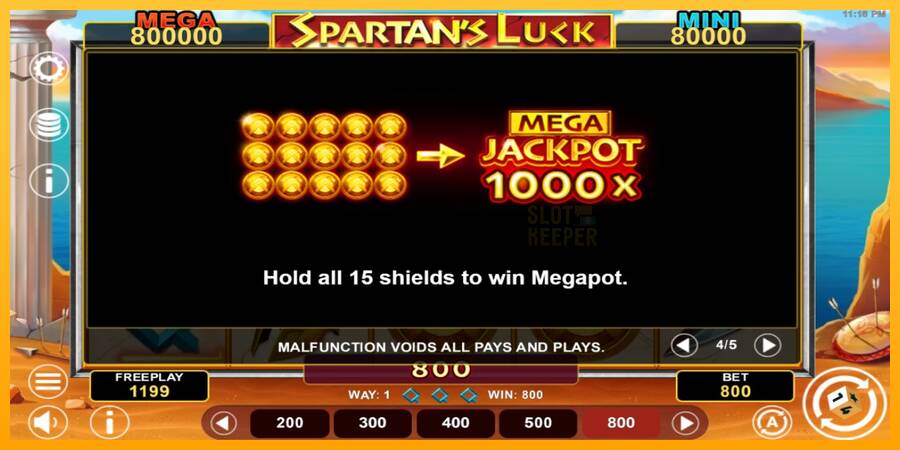 Spartans Luck Hold & Win machine à sous pour de largent, image 7