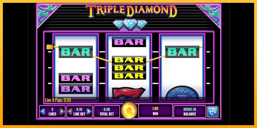 Triple Diamond machine à sous pour de largent, image 2