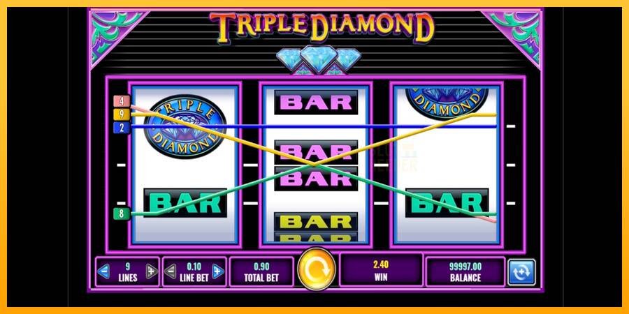 Triple Diamond machine à sous pour de largent, image 3