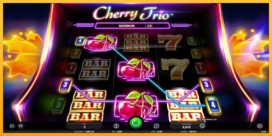 Cherry Trio machine à sous pour de largent, image 3