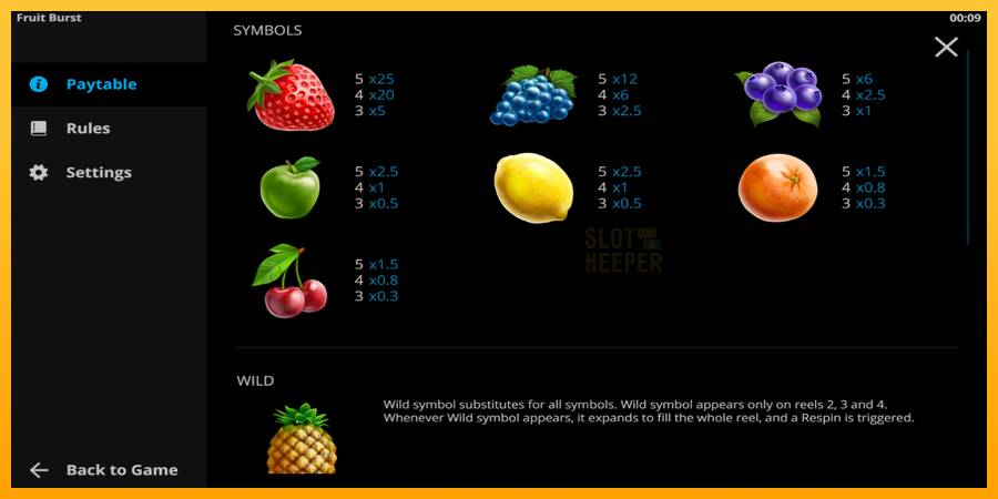 Fruitburst machine à sous pour de largent, image 4