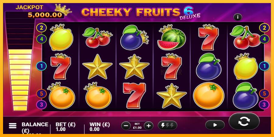 Cheeky Fruits 6 Deluxe machine à sous pour de largent, image 1