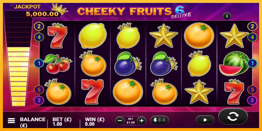 Cheeky Fruits 6 Deluxe machine à sous pour de largent, image 2