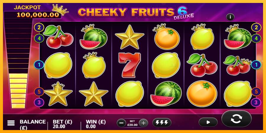 Cheeky Fruits 6 Deluxe machine à sous pour de largent, image 4