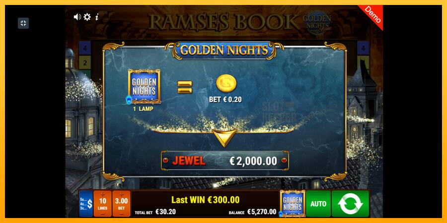 Ramses Book Golden Nights machine à sous pour de largent, image 4