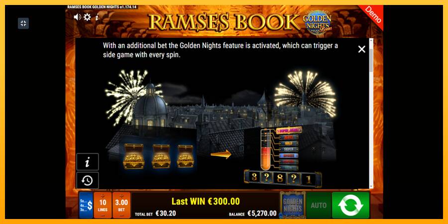 Ramses Book Golden Nights machine à sous pour de largent, image 5