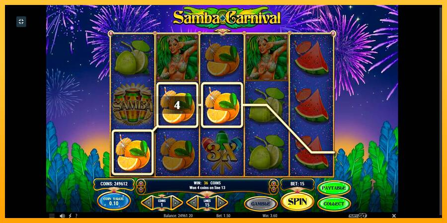 Samba Carnival machine à sous pour de largent, image 9